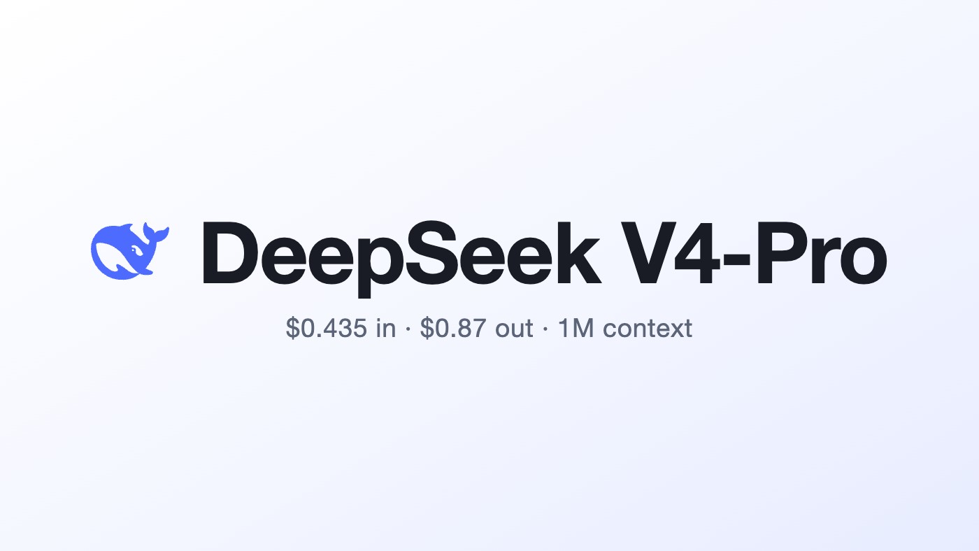 DeepSeek V4-Pro lands at $0.435/$0.87 — and "model names remain unchanged" hides a 2.7x price fork