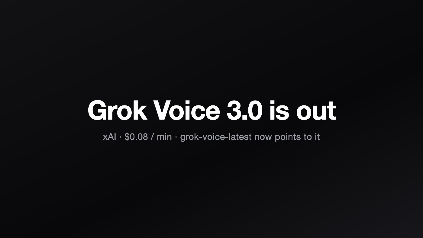 Grok Voice 3.0 is out, and grok-voice-latest already switched your voice agents to it