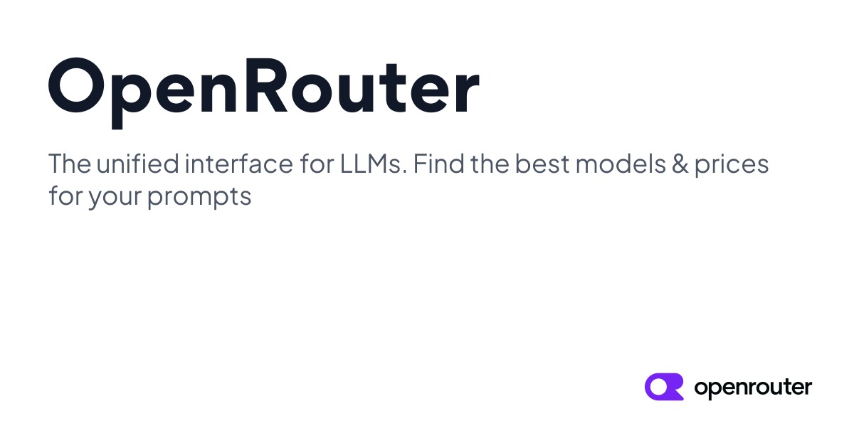 OpenRouter — announcement art